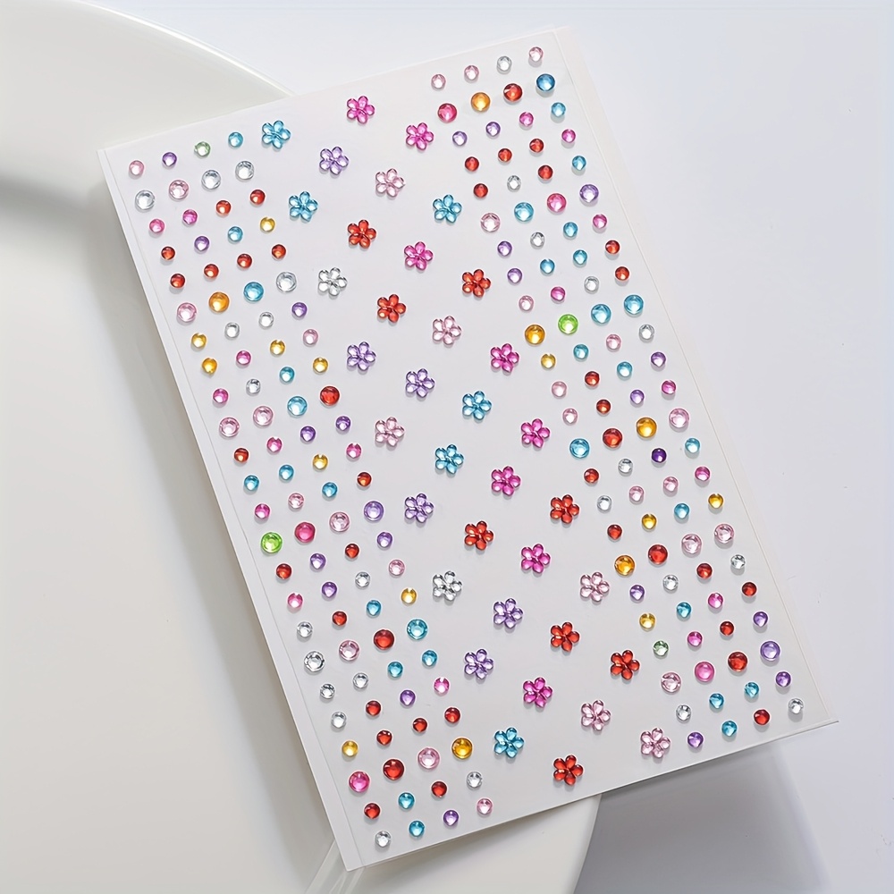 Body Jewelry Stickers - 1 Folha de Adesivos Coloridos e
