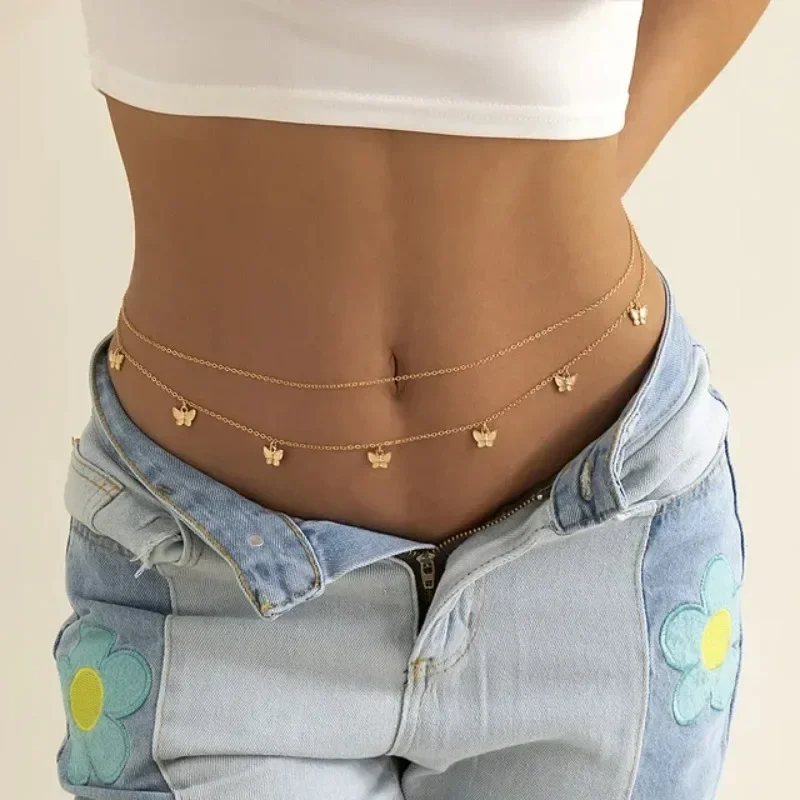 Body Jewelry Women - Novo charme sexy dupla camada borboleta