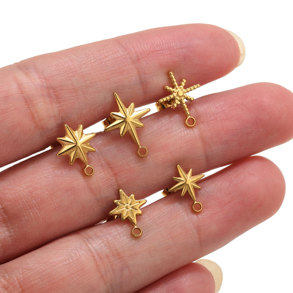 Body Jewelry Lot - 6 Peças de Brincos de Estrela
