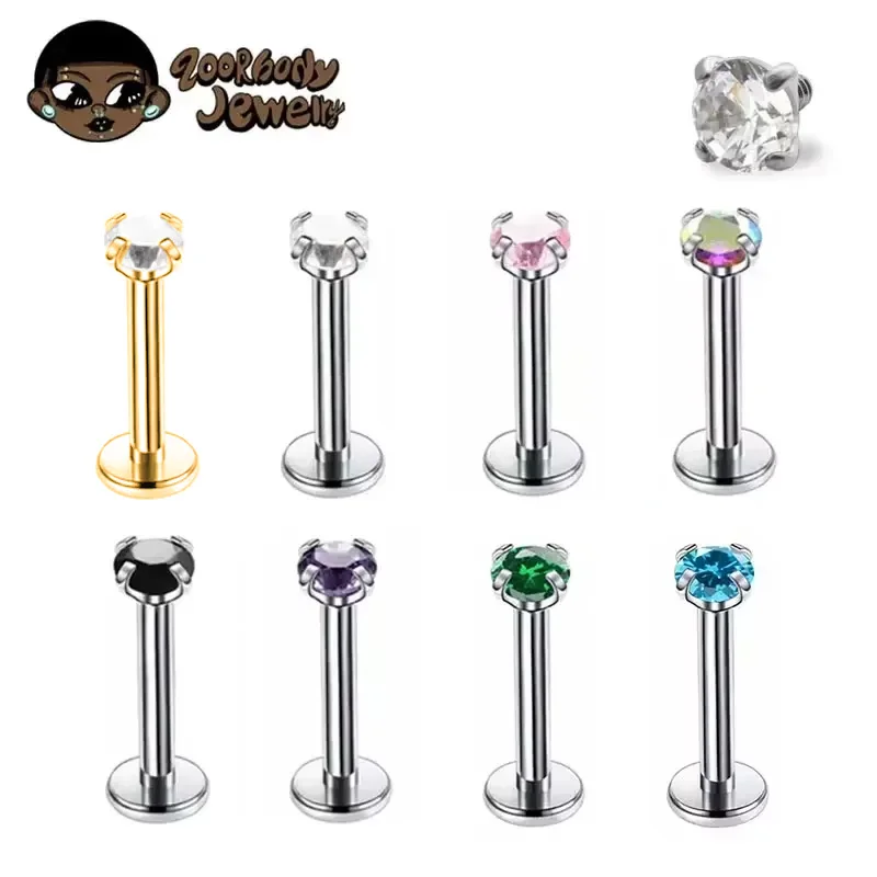 Body Jewelry Lip Ring - 1 peça piercing de titânio g23