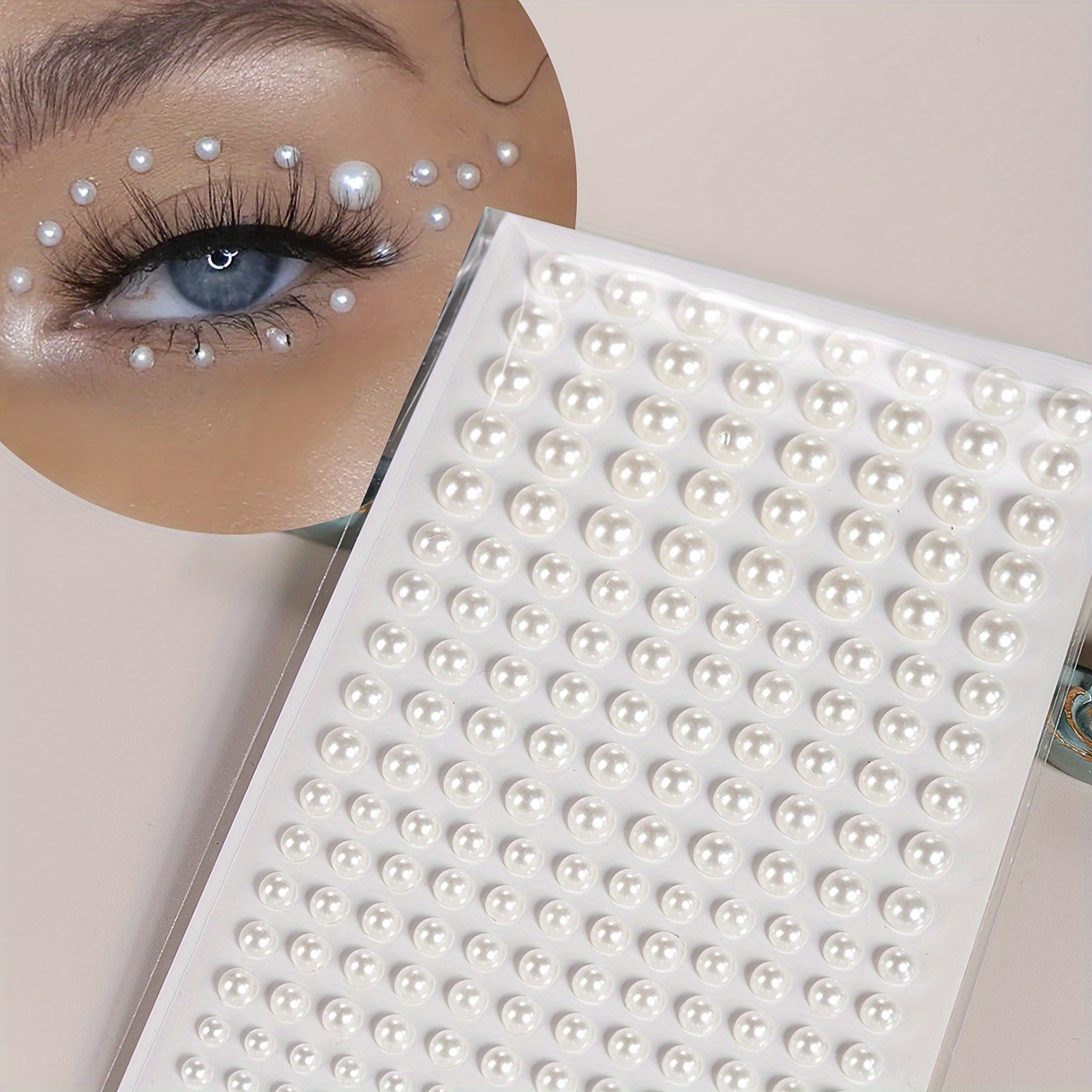Body Jewelry Stickers - Falso pérola mulheres tridimensional facial decoração