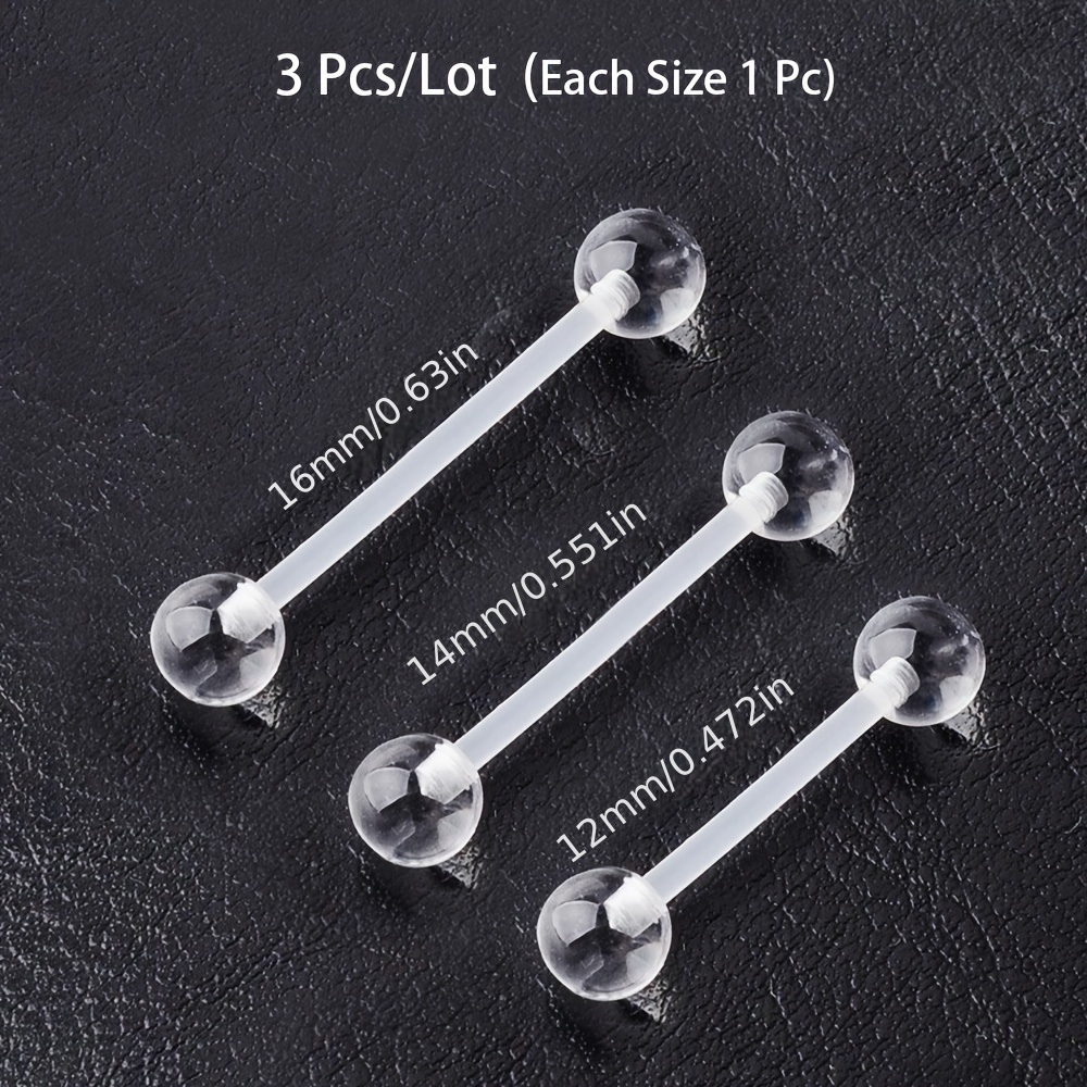 Body Jewelry Store - 3 pçs/set (cada tamanho 1 pc)