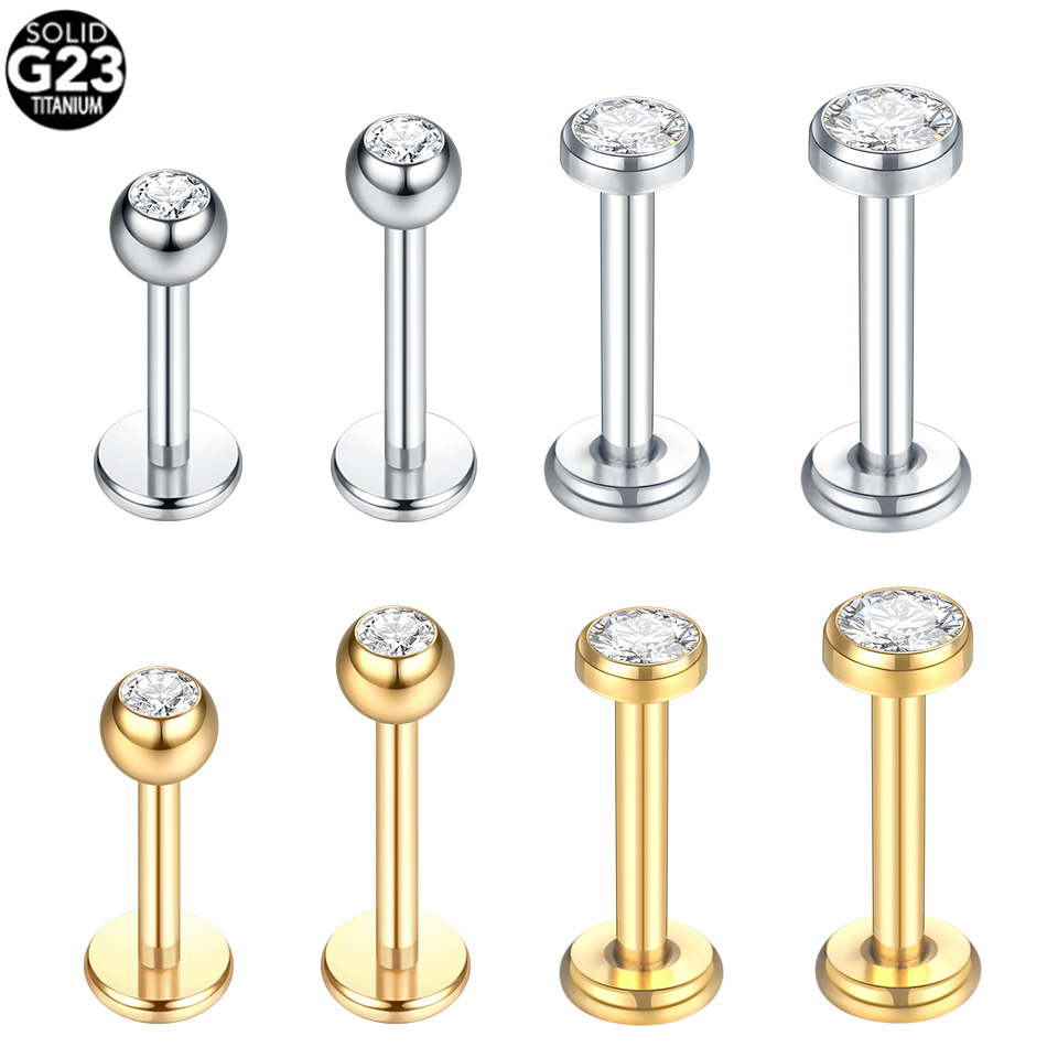 Body Jewelry Lip Ring - G23 titânio labret piercing lábio anel