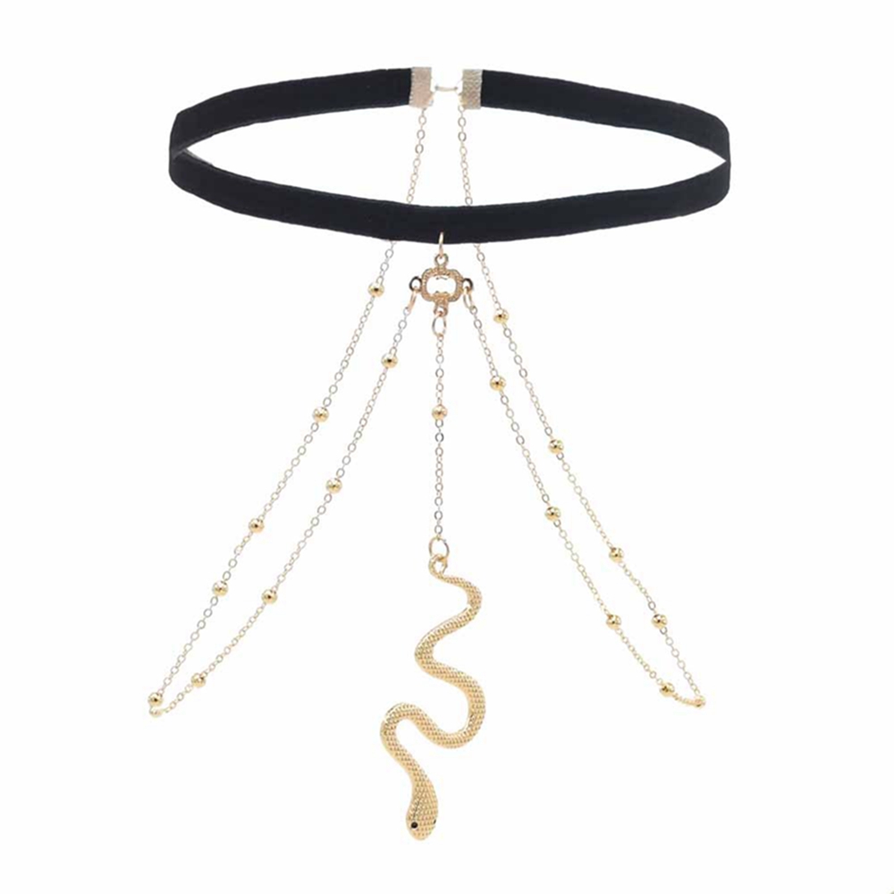 Body Jewelry Store - Bohojewelry-Pingentes Cobra Cor Prata Dourada para