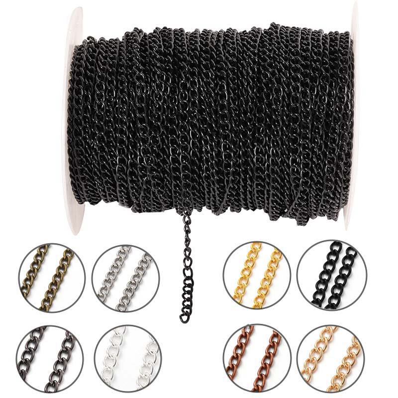 Body Jewelry Underwear - Corrente Fina de Metal Oval Plana