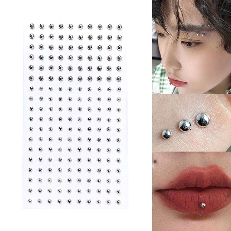 Body Jewelry Stickers - Adesivo de diamante falso nariz parafuso
