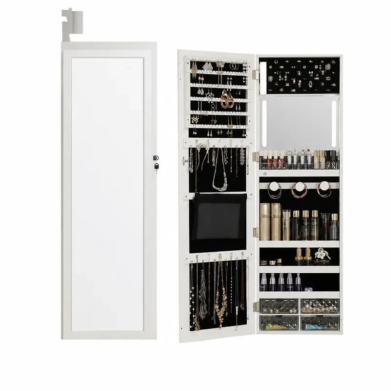 Body Jewelry Storage - Espelho de Corpo Inteiro Montado na