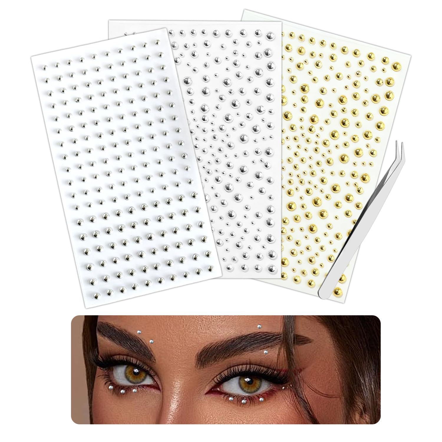 Body Jewelry Stickers - Face corpo anel adesivos auto-adesivo rosto