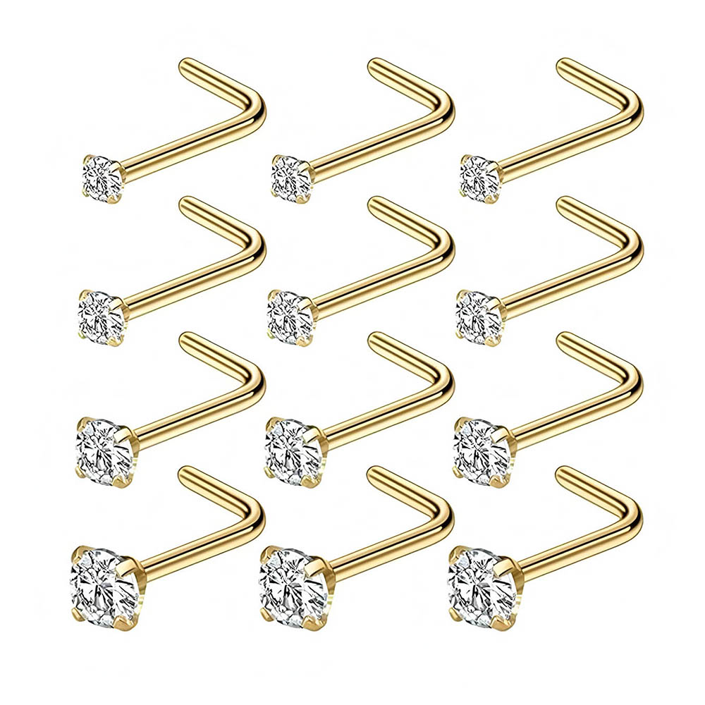 Body Jewelry Lot - Conjunto completo de 12 peças 316l