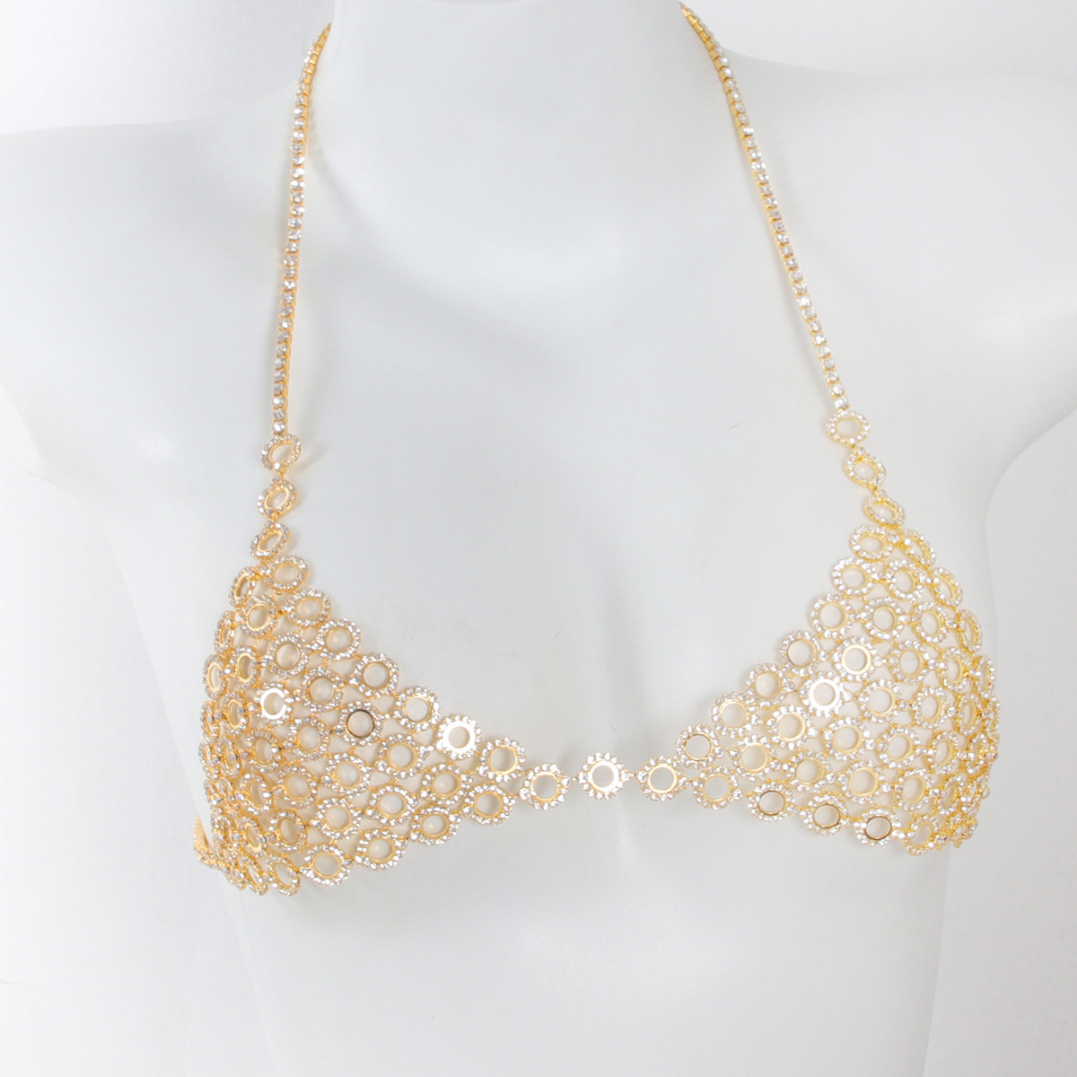 Três peças sutiã cintura conju - Body Jewelry Lot avaliação e preço