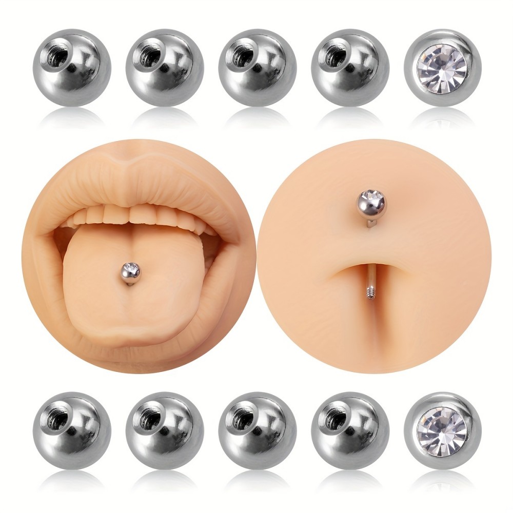 10 pçs bolas de piercing 3mm 5 - Body Jewelry Store avaliação e preço