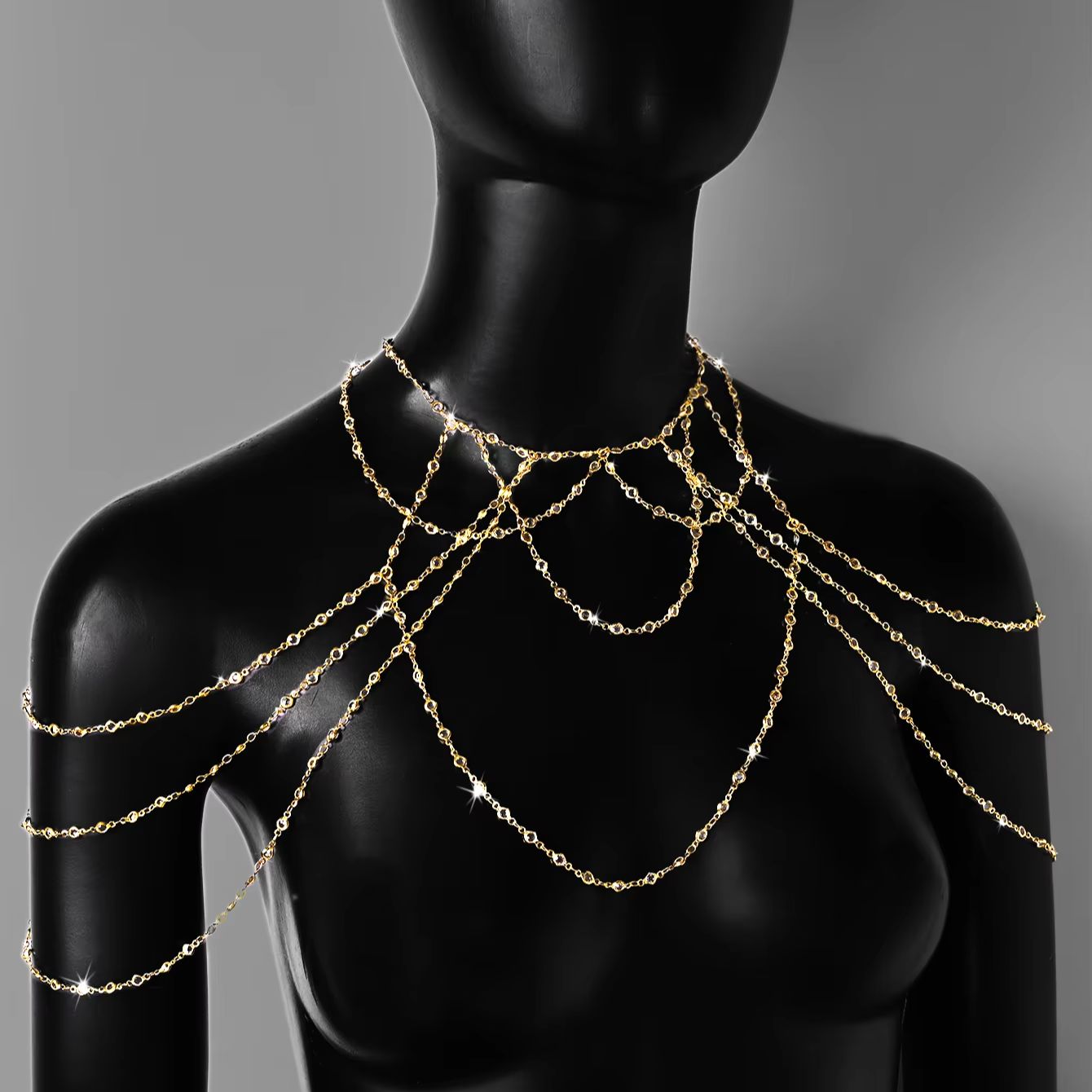 Corrente de Corpo Banhada a Ou - Body Jewelry Women avaliação e preço