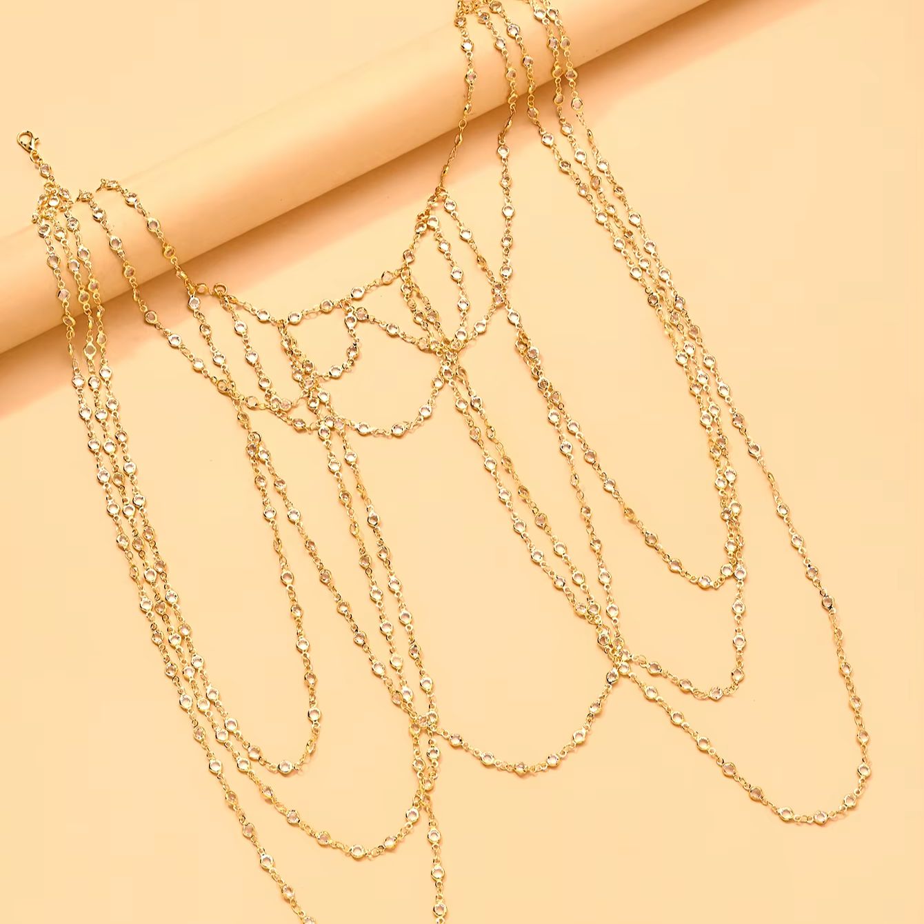 Corrente de Corpo Banhada a Ou - Body Jewelry Women avaliação e preço