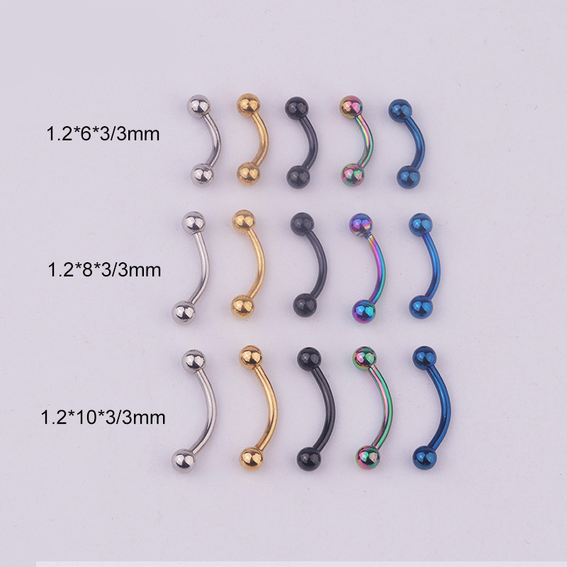 5 peças/lote 16G Aço Inoxidáve - Body Jewelry Lot avaliação e preço