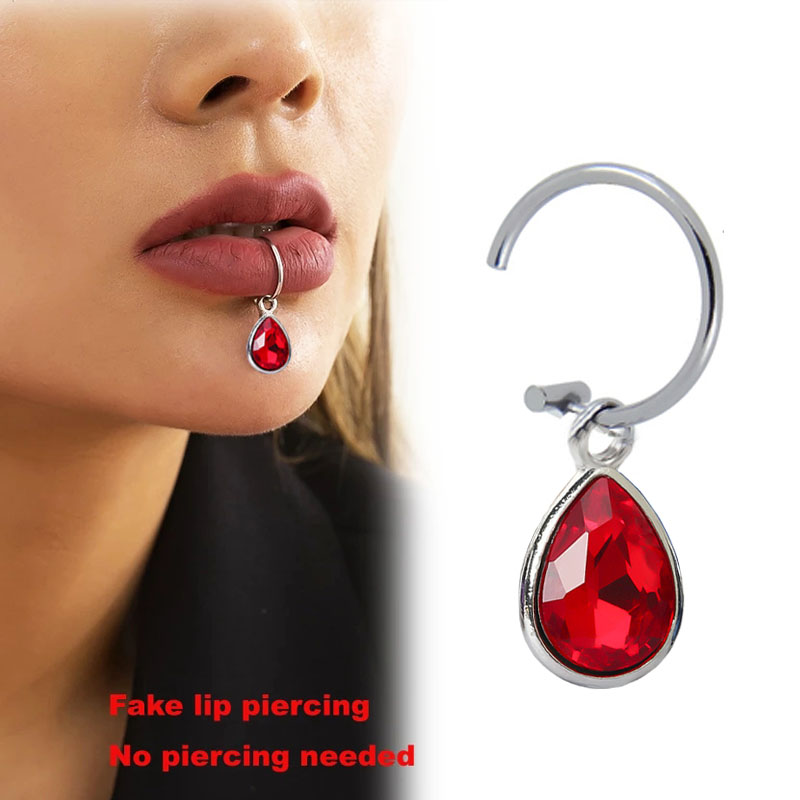 Aço inoxidável Fake Piercing L - Body Jewelry Lip Ring avaliação e preço