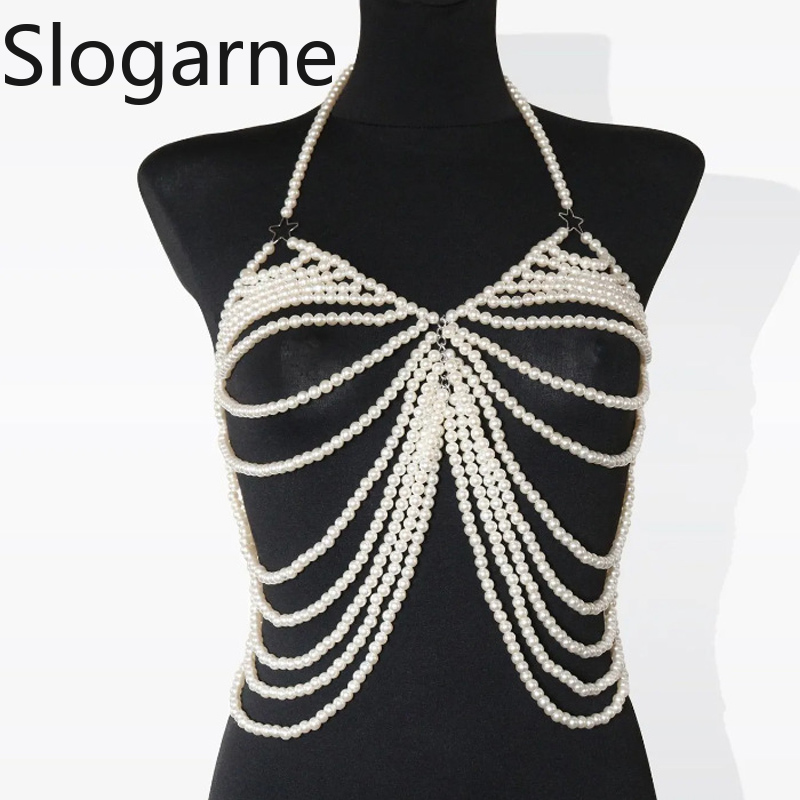 Mulheres sexy pérola corpo cor - Body Jewelry Europe avaliação e preço