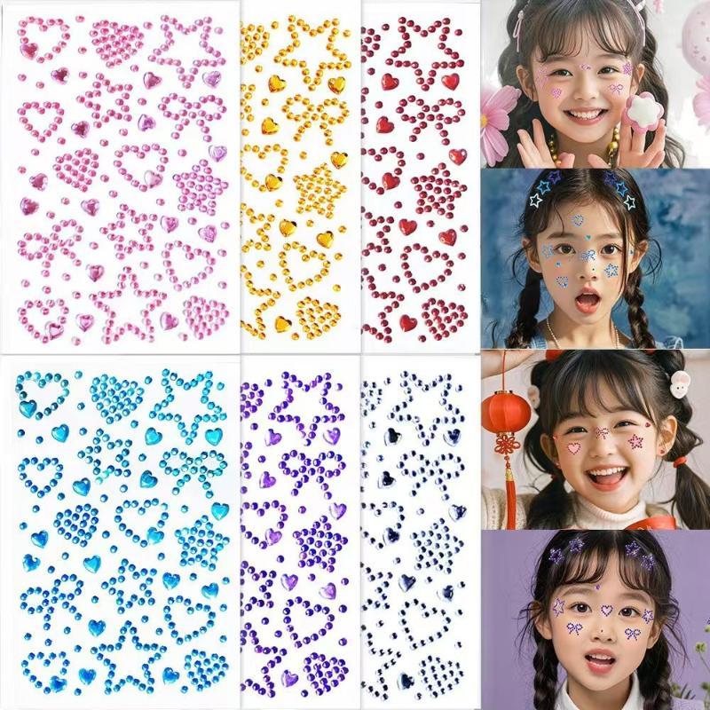 1 Folha de Adesivos Coloridos  - Body Jewelry Stickers avaliação e preço