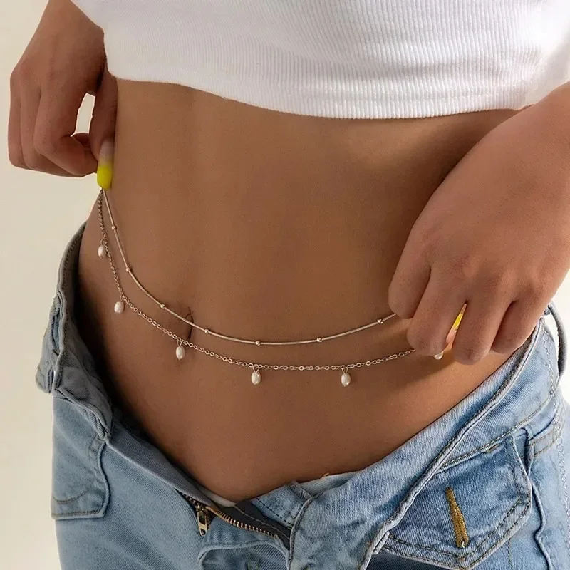 Novo charme sexy dupla camada  - Body Jewelry Women avaliação e preço