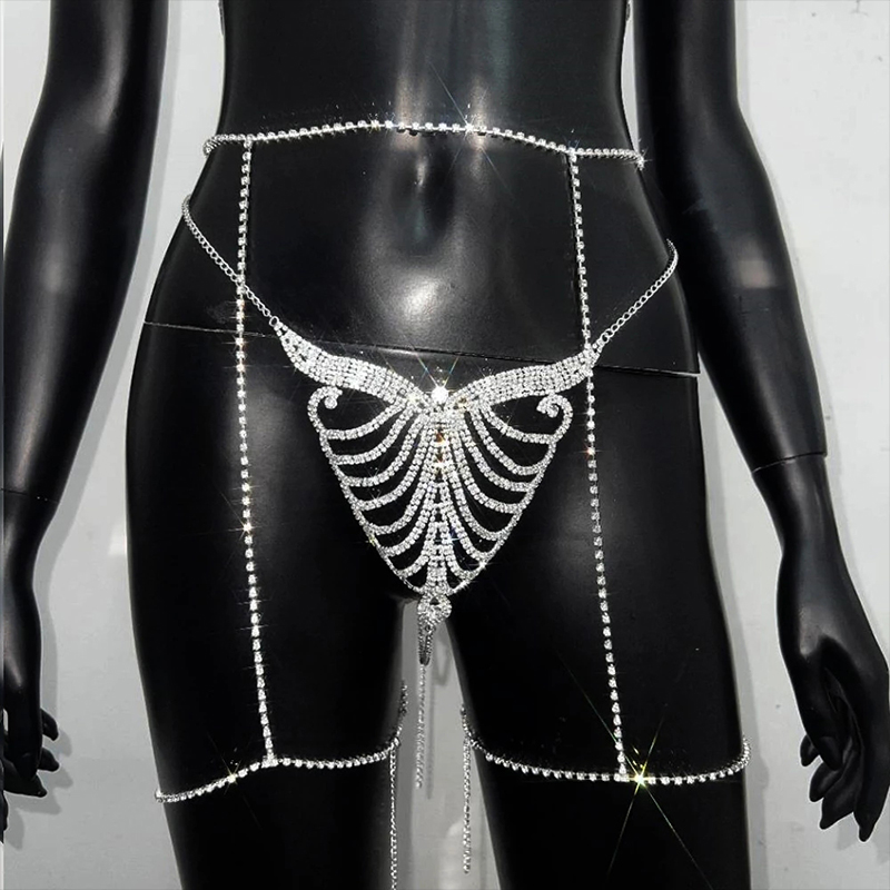 Stonefans-Tanga e Cintura Cade - Body Jewelry Wholesale avaliação e preço