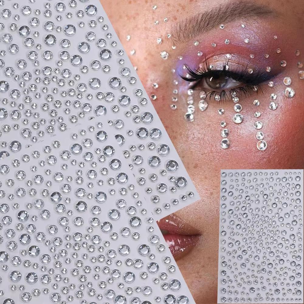 1 folha de adesivos de strass  - Body Jewelry Stickers avaliação e preço