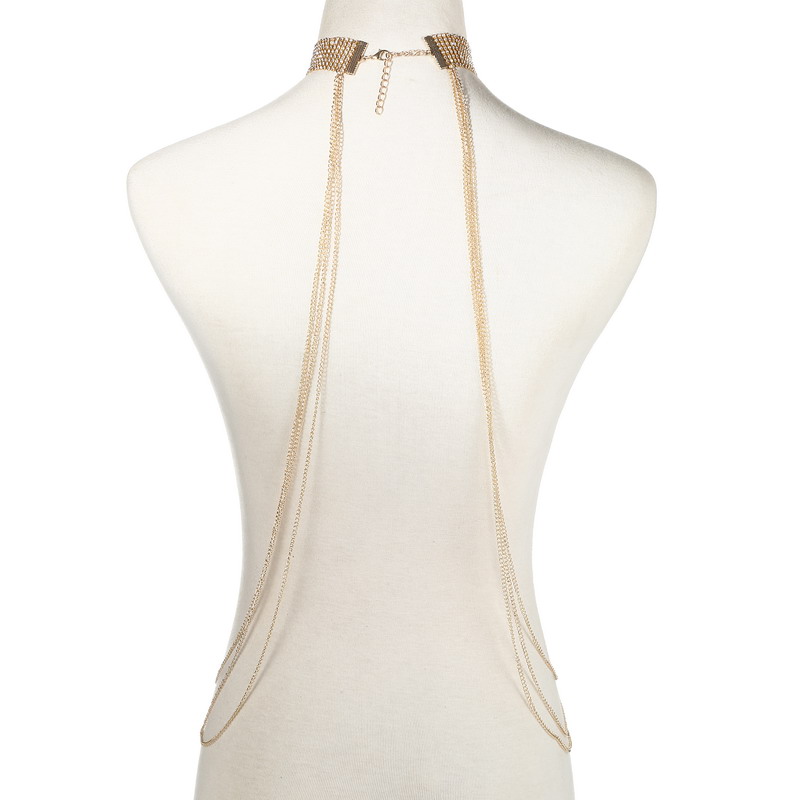 Corrente de corpo cor dourada  - Body Jewelry Women avaliação e preço