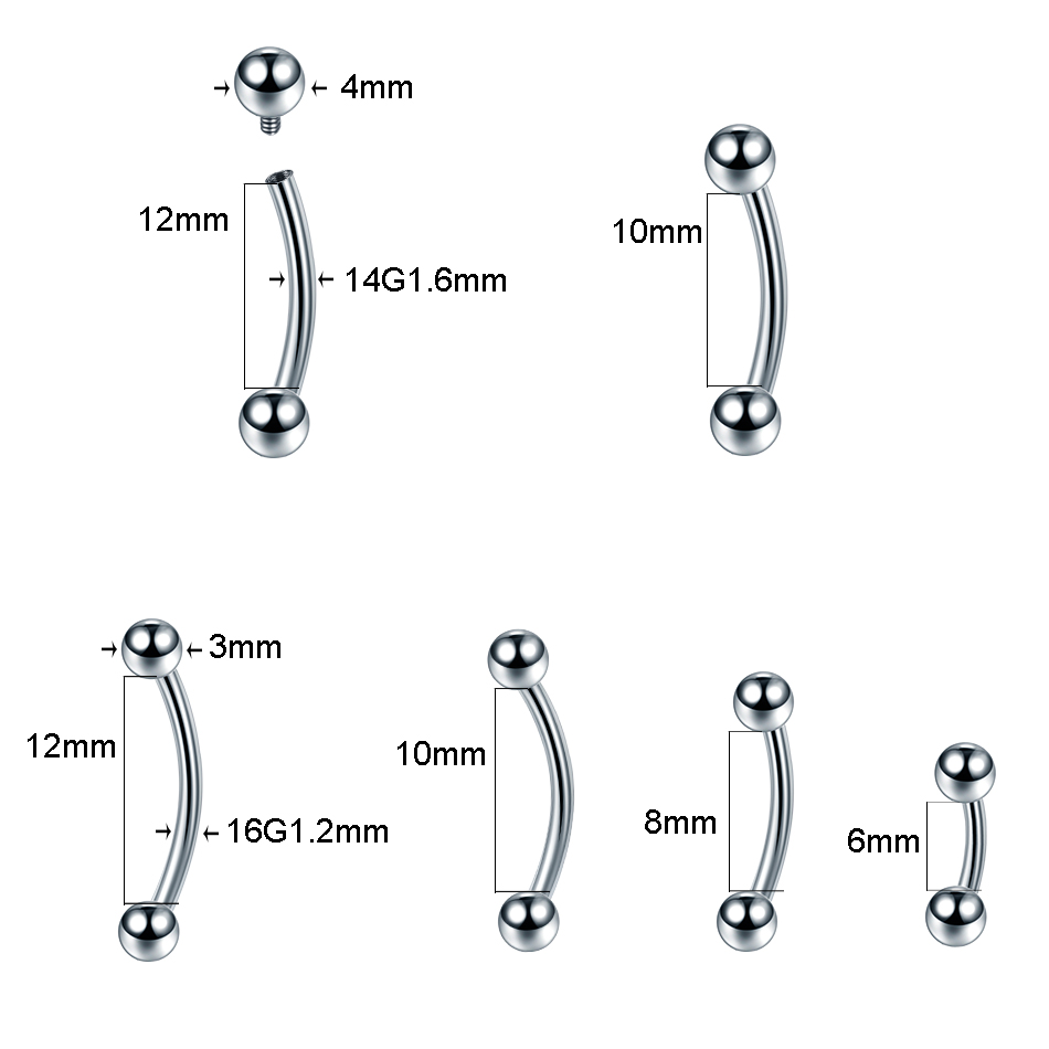 10 pçs/lote g23 titânio sobran - Body Jewelry Lip Ring avaliação e preço