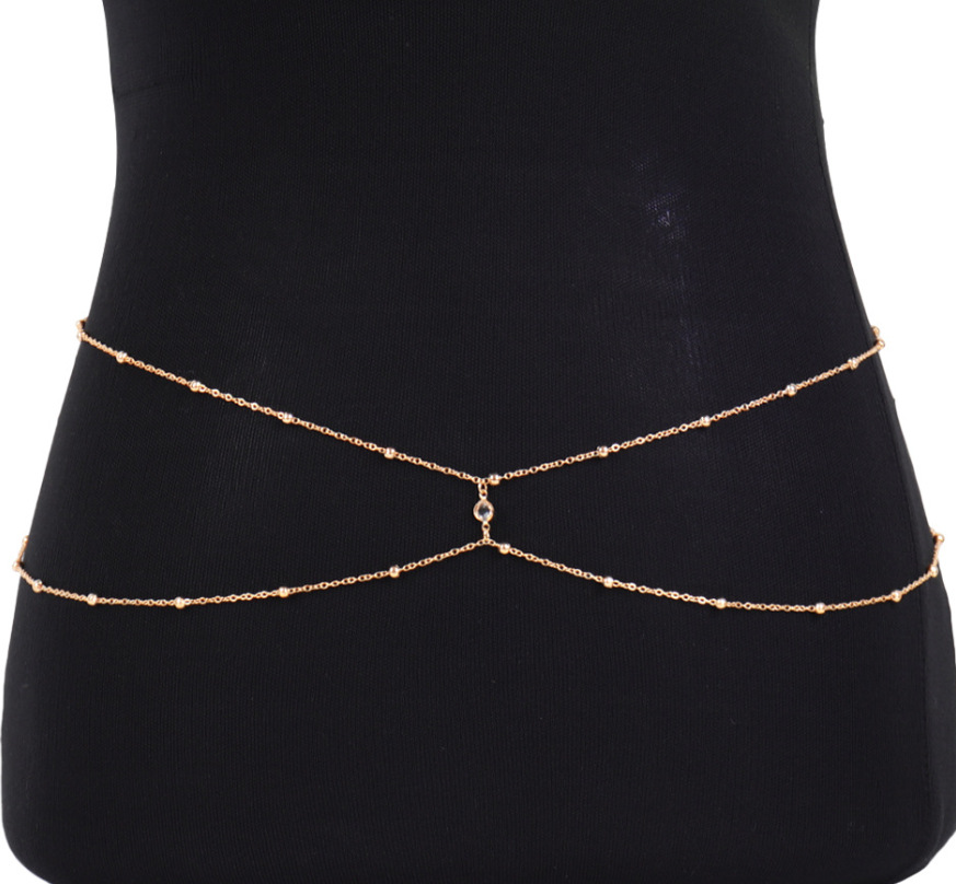 Correntes de barriga frisadas  - Body Jewelry Women avaliação e preço