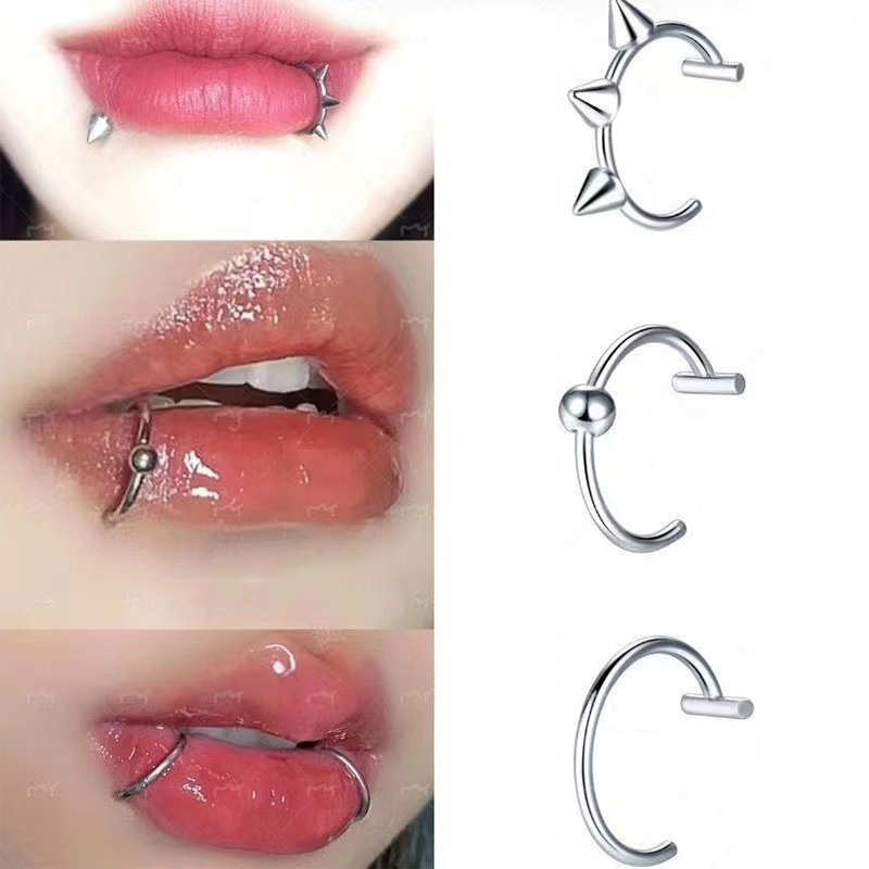 Anel de nariz falso de aço ino - Body Jewelry Lip Ring avaliação e preço