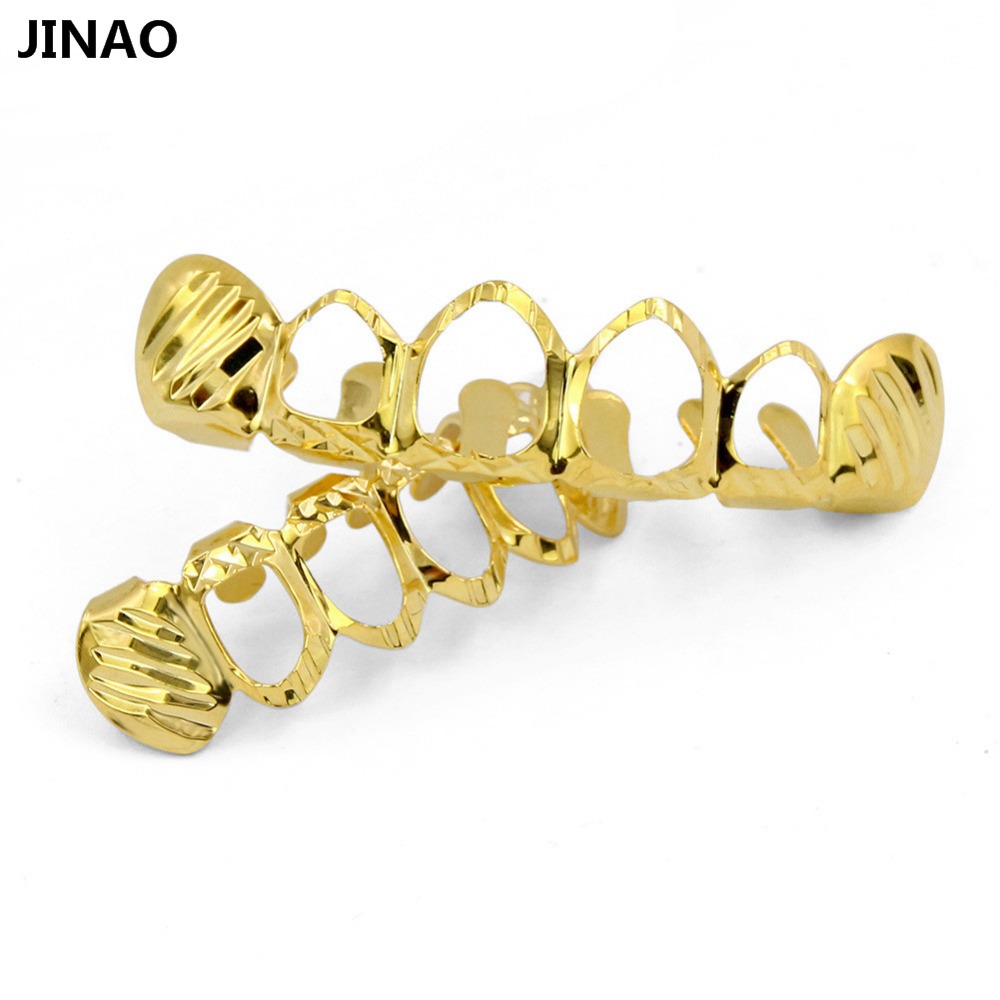 JINAO-Conjunto D-Cut Grillz, c - Body Jewelry Lot avaliação e preço