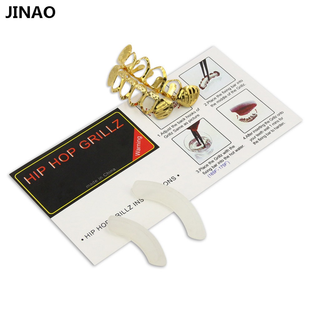 JINAO-Conjunto D-Cut Grillz, c - Body Jewelry Lot avaliação e preço
