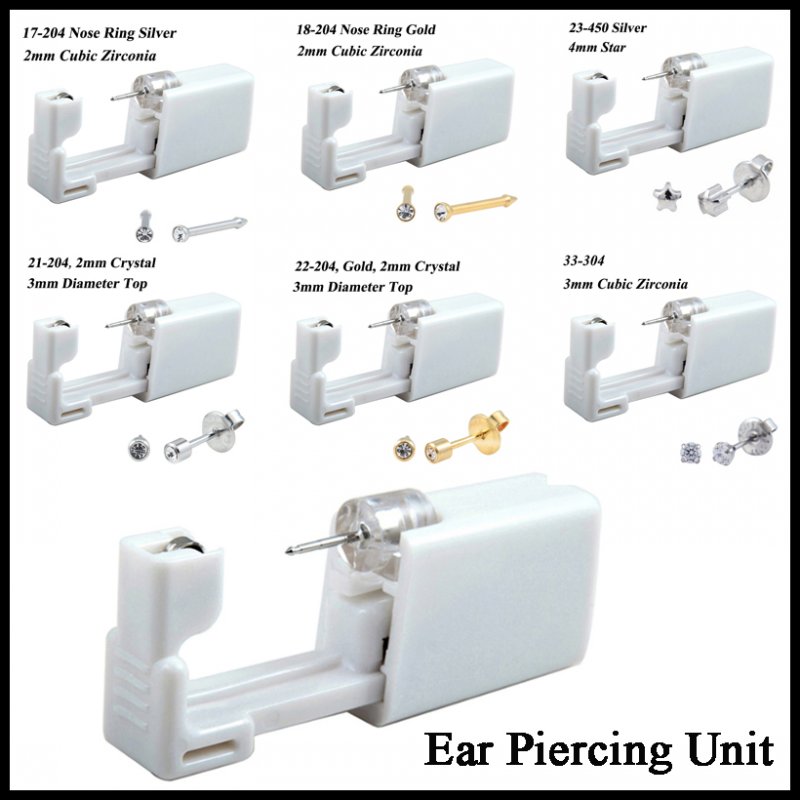 24 pçs/caixa sem dor kit de pi - Body Jewelry Storage avaliação e preço