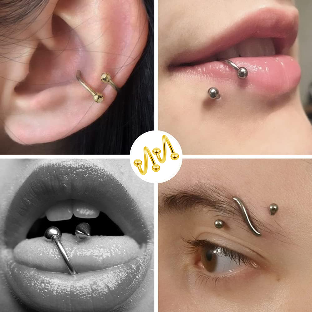 Brincos espirais femininos pie - Body Jewelry Lip Ring avaliação e preço